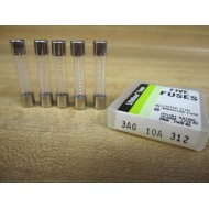 Littelfuse 312 Miniature Fuses 3AG 10A (Pack of 5)