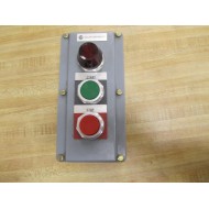 Allen Bradley 800T-2TAR Pushbutton Panel 800T2TAR Series T - Used