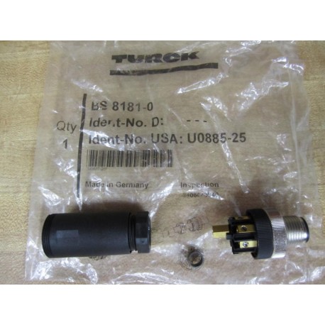 Turck BS 8181-0 Connector U0885-25