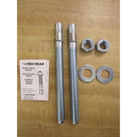 ITW RamsetRed Head GWS-5870 Wedge Anchor Bag Of 2 - New No Box