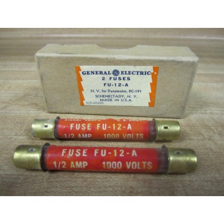 General Electric FU-12-A Signal Corps Fuse 7871111 (Pack of 2)