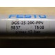 Festo DGS-25-200 PPV Cylinder DGS25200PPV - Used