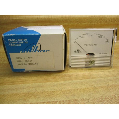 Wilbac 18452 0-200 DC Volt Panel Meter Lens Crack