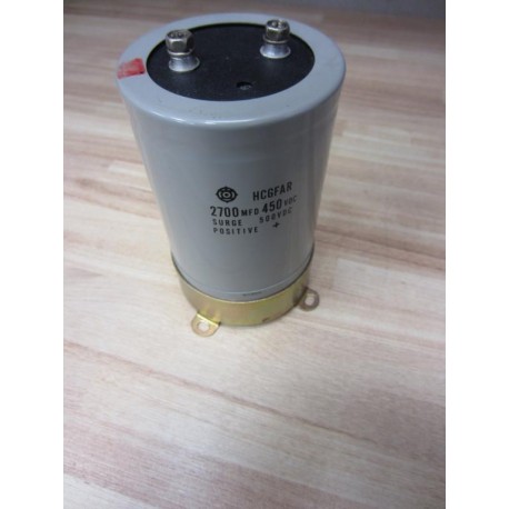 Hitachi HCGFAR Capacitor 2700 MFD,450VDC - Used