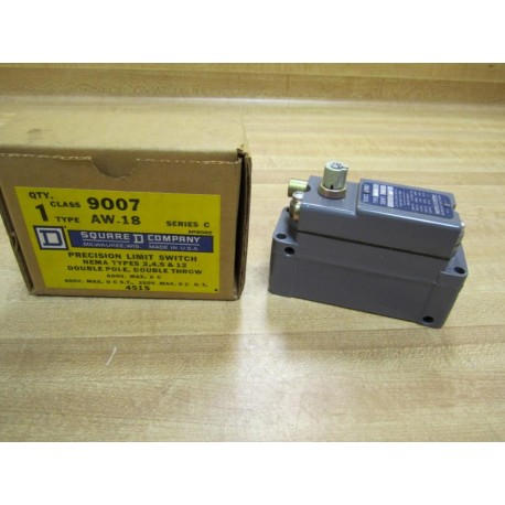 Square D 9007-AW18 Limit Switch 9007AW18 Series C