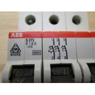 ABB S273-K1.6A Circuit Breaker - Used