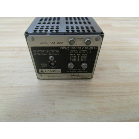 Lambda LM  203 Regulated Power Supply - Used