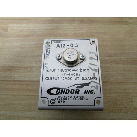 Condor A12-0.5 Power Supply - Used