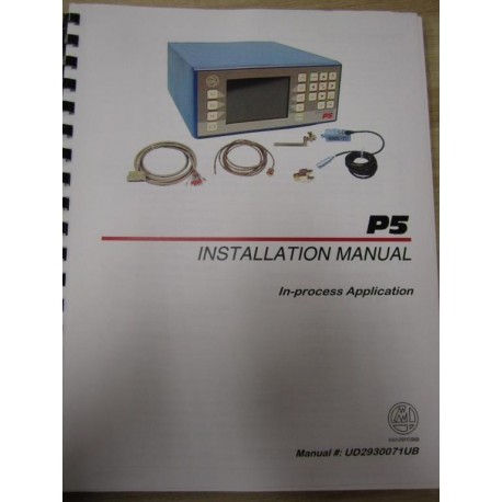 Marposs UD2930071UB P5 Installation Manual
