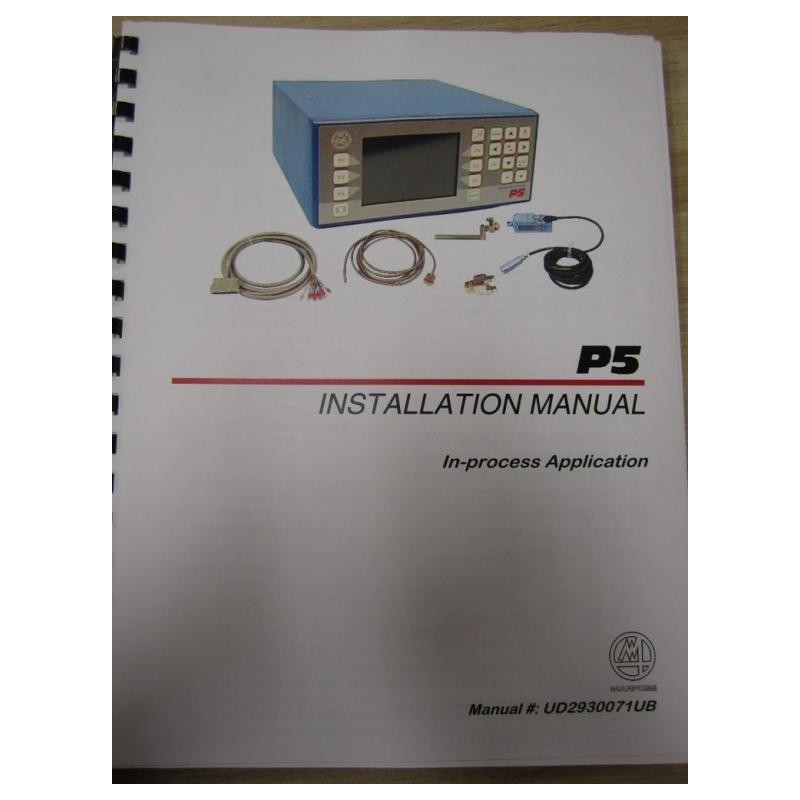 Details about   MARPOSS UD2930086UB P5 INSTALLATION MANUAL IN-PROCESS APPLICATION 