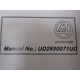 Marposs UD2930071UD P5 Programming Manual