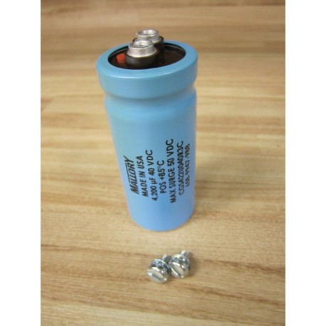 Mallory CGS422U040R3C Aluminum Electrolytic Capacitor 658-9947-998 - New No Box