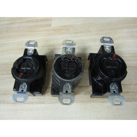 Arrow Hart GL20443 Power Lock Receptacle 10A250VDC (Pack of 3) - Used
