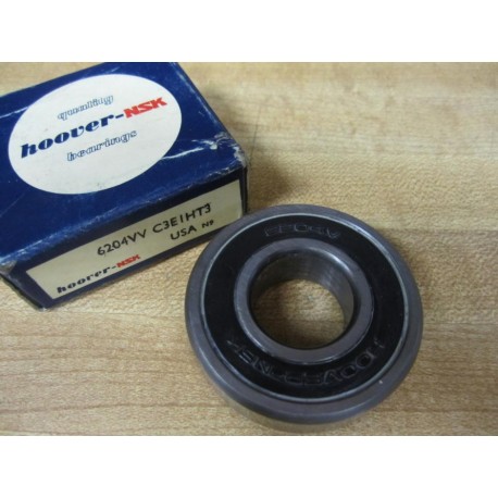 Hoover NSK 6204VV-C3EIHT3 Single Row Deep Groove Ball Bearing 6204V