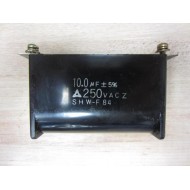 SHW-F Capacitor 10.0 uF +- 5% 250 VAC - Used