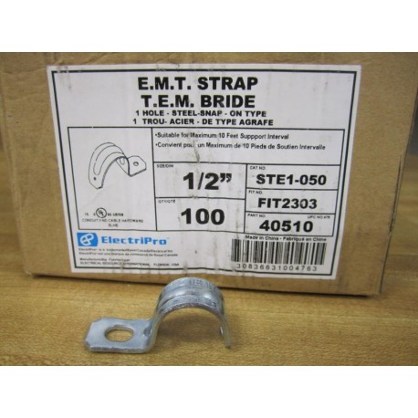 ElectriPro 40510 E.M.T. Strap 12" STE1-050 (Pack of 100)