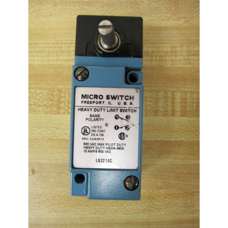 Micro Switch LSZ21AC Honeywell  Limit Switch - New No Box