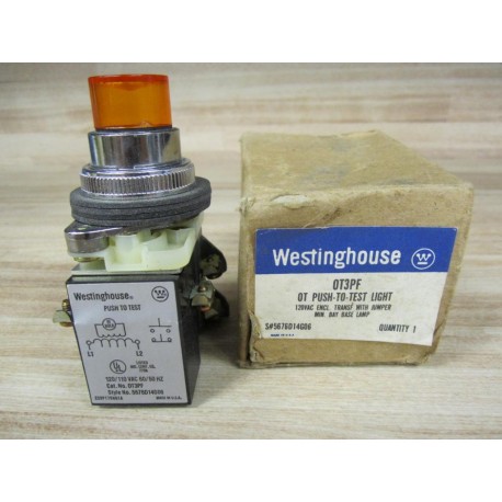 Westinghouse OT3PF Push To Test Light