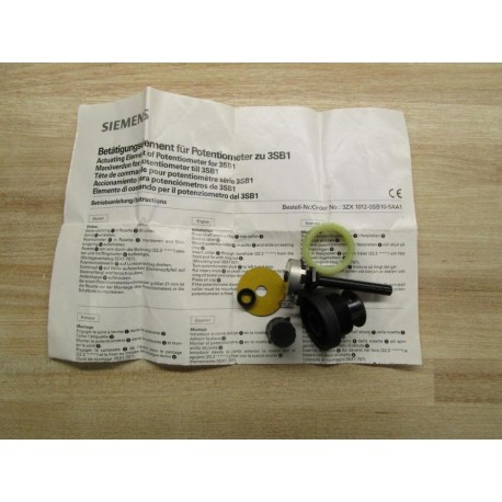 Siemens 3SB1 Potentiometer 3ZX 1012-0SB10-5AA1 - New No Box