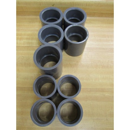 PVC-I Couplings Assortment Straight Couplings Bag Of 9 - New No Box