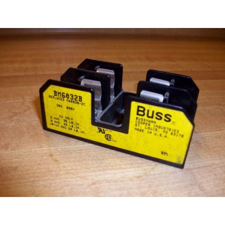 Bussmann BM6032B Buss Cooper Fuse Block 30A 600V - New No Box