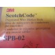 3M SPB-02 ScotchCode Preprinted Wire Marker Book - Used