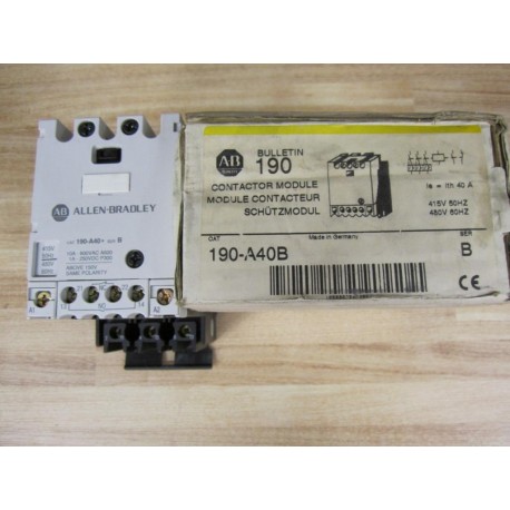 Allen Bradley 190-A40B Contactor Module 190A40B