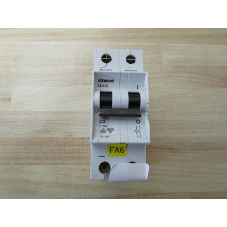 Siemens 5SX22 C3 Circuit Breaker - Used