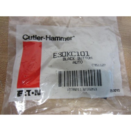 Cutler Hammer E30-KC101 E30KC101 Black Auto Button (Pack of 4)