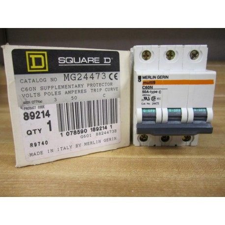 Square D MG24473 Merlin Gerin Breaker 3 50A 24473 Schneider