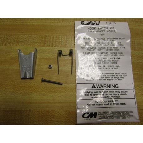 Columbus McKinnon 45662 No. 5 Hook Latch Kit