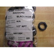 Techspan Industries NN13BK Plastic Nut 12" NPT (Pack of 50)