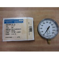 Ashcroft 35W1005PH 02L XUL 300 Water Pressure Gauge