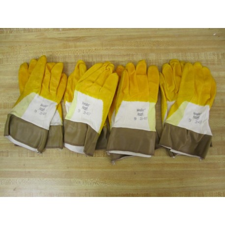 Ansell 28-407 Pack Of 4 Pair Size 9 Metalist Gloves - New No Box