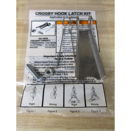 Crosby SS-4055 Hook Latch Kit 5.0-6.5 TON