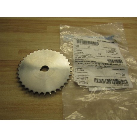 Multivac 19.515.3358.01 Chain Wheel Sprocket