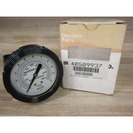 Ingersoll 40509937 Discharge Gauge 0-160 PSI  0-11 Bar