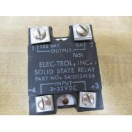 Elec Trol SA10034106 Solid State Relay - Used