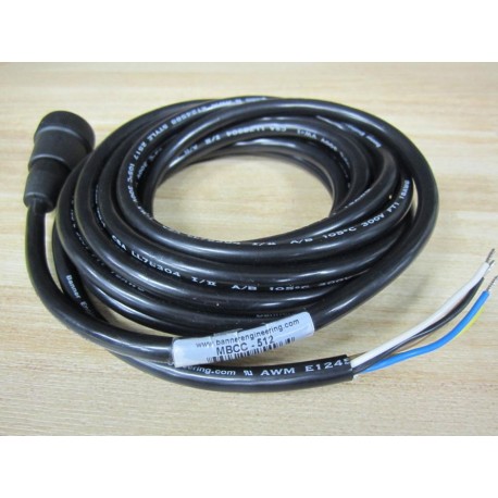 Banner MBCC-512 Cable 25496 MBCC512 Black Cable - New No Box