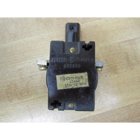 GE General Electric CR2940UX Contact Block Red 110V - Used