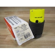 Pass & Seymour 7313SS 731355 Connector Turnlock 20A 125250V Black & Yellow