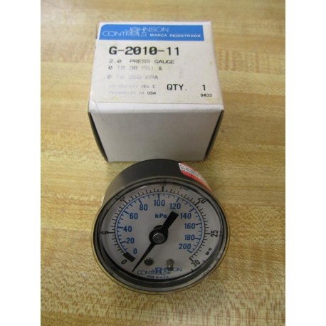 Johnson Controls G-2010-11 Press Gauge