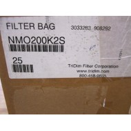 TriDim Filter NMO200K2S 200 Micron Filter Bag 7" x 30" (Pack of 25)