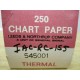 Leeds And Northrup 545001 Thermal 250 Chart Paper (Pack of 2)