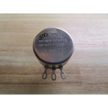 Ohmite RV4NAYSD501A Potentiometer - New No Box