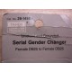 Tandy 26-1495 Serial Gender Changer