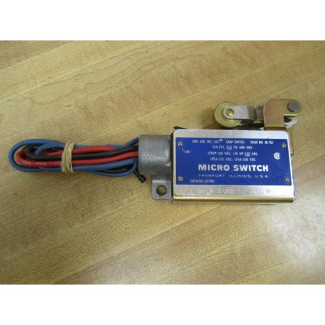 Micro Switch BZLN-2-RH Limit Switch WRoller Lever BZLN2RH - New No Box