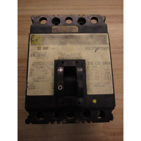 Square D FAL36060 Circuit Breaker - Used