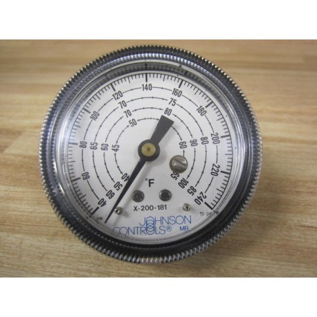 Johnson Control X-200-181 X200181 Multi Range Temperature Gauge - Used