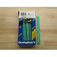 Grafoplast 117M01BW Label 1 (Pack of 13)